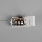 Гирлянда «Нить» 2 м роса, IP20, серебристая нить, 20 LED, свечение тёплое белое, 3 режима, AG13х3 - Фото 3