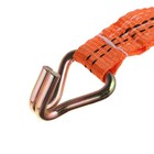 Стяжка груза TORSO с механизмом, 110 мм, ширина ленты 25 мм, нагрузка 200/400 кг, длина 4 м - Фото 3