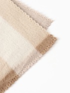 Плед флисовый «Экономь и Я. Клетка», бежевый, молочный, 150×180 см - Фото 4