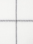 Плед флисовый «Экономь и Я. Клетка», 150×180 см, флис 160 г/м², белый - Фото 5