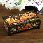 Шкатулка - купюрница «Палех: кони», 17х9х5,8 см - Фото 1