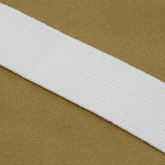 Резинка бельевая, 20 мм, 20 м, цвет белый