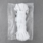 Резинка бельевая, 8 мм, 100 м, цвет белый - Фото 3