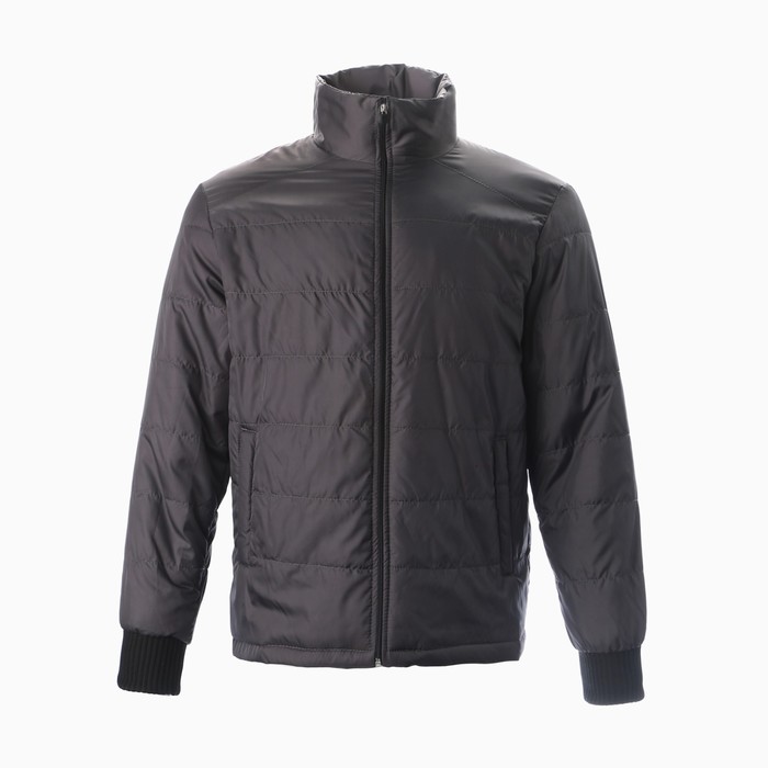 Куртка мужская демисезоная, цвет серый, размер 48 - Фото 1