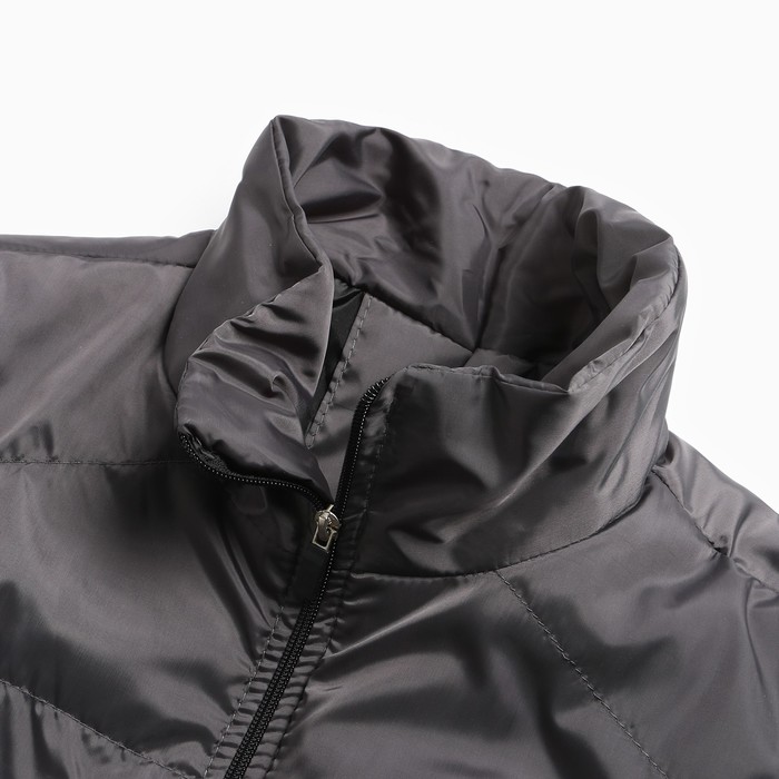 Куртка мужская демисезоная, цвет серый, размер 48