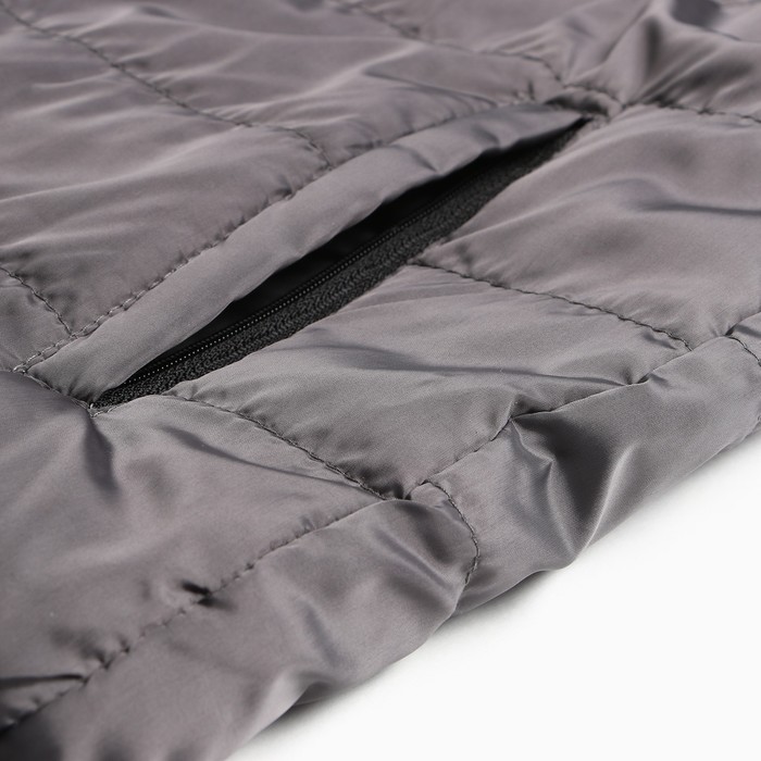 Куртка мужская демисезоная, цвет серый, размер 52