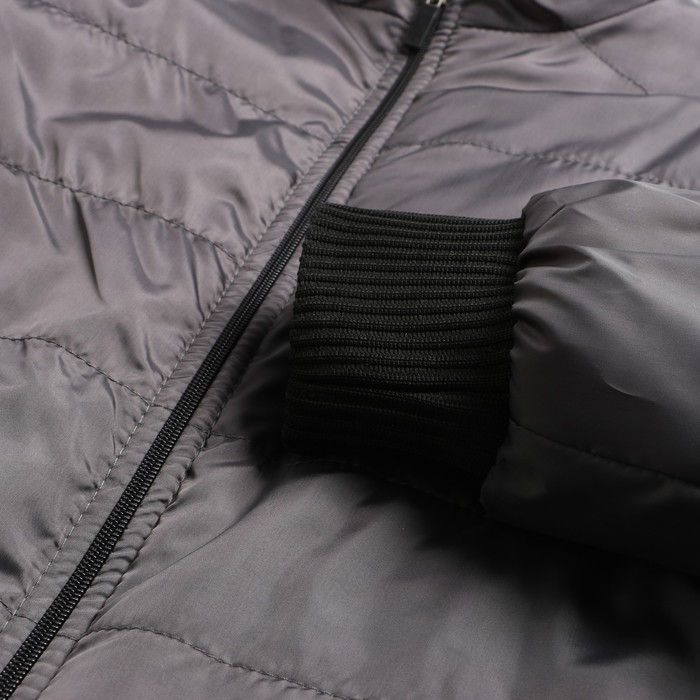 Куртка мужская демисезоная, цвет серый, размер 56