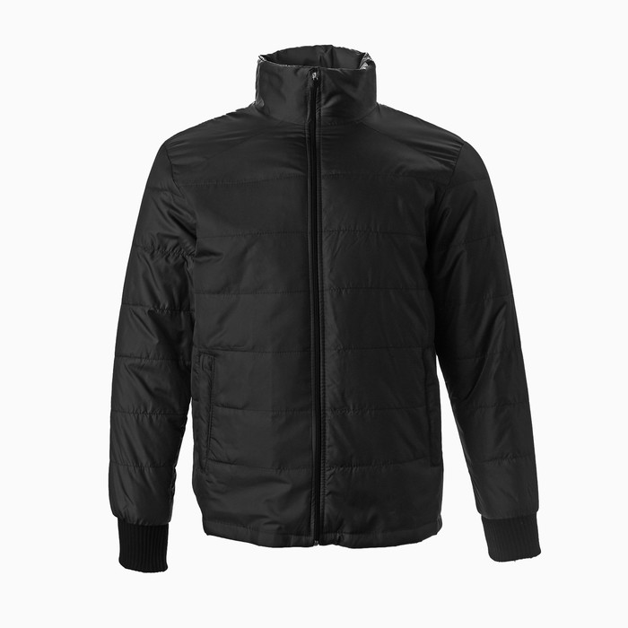 Куртка мужская демисезоная, цвет черный, размер 50 - Фото 1