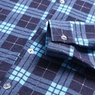 Рубашка мужская фланелевая, цвет синий, размер 50 (40) - Фото 3