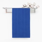 Салфетка махровая универсальная 30х60 см, синий, 280 г/м2, хл 100% - Фото 1