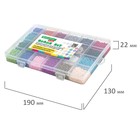 Бисер для творчества и создания украшений, набор 6000 бусин, 24×12.5 г - Фото 2