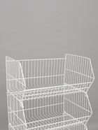 Горка-накопитель из четырёх корзин, 63×43×120, белая - Фото 4