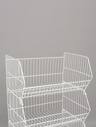 Горка-накопитель из четырёх корзин, 63×43×120, белая - Фото 2