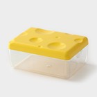 Контейнер для сыра RICCO, 16×11×7см, цвет жёлтый - Фото 2