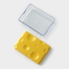 Контейнер для сыра RICCO, 16×11×7см, цвет жёлтый - Фото 4
