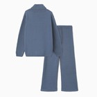 Костюм вязаный детский (Свитер и брюки) MINAKU, цвет синий, рост 104 см - Фото 13