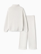 Костюм вязаный детский (Свитер и брюки) MINAKU, цвет молочный, рост 116 см - фото 52692930