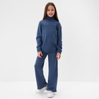 Костюм вязаный детский (Свитер и брюки) MINAKU, цвет синий, рост 98 см - фото 8261257