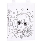 Сумка-шопер, раскраска «Аниме: девочка» 9855265