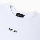 Футболка женская MIST Amour р. S-M, белый - фото 24129435