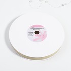 Лента бархатная, с золотым люрексом, 20 мм, 18±1 м, белая №01 - Фото 2