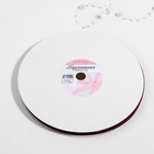 Лента бархатная, с серебряным люрексом, 10 мм, 18±1 м, бордовая №46 - Фото 2