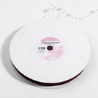 Лента бархатная, с серебряным люрексом, 20 мм, 18±1 м, бордовая №46 - Фото 2