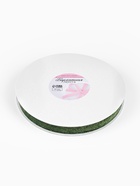 Лента бархатная, с золотым люрексом, 20 мм, 18±1 м, зелёная №165 - Фото 3