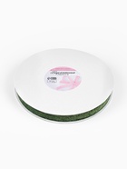 Лента бархатная, с золотым люрексом, 20 мм, 18±1 м, зелёная №165 - Фото 4