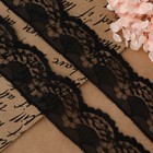 Кружево капроновое, 40 мм × 10 ± 1 м, цвет чёрный - Фото 2