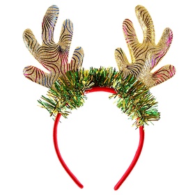 Ободок новогодний карнавальный «Рожки»