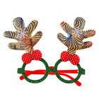 Очки карнавальные новогодние «Рожки» - Фото 2