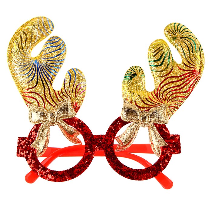Карнавальные очки «Радужные рожки»
