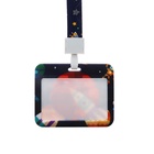 Бейдж горизонтальный Calligrata, «Космос», внешний размер 100×78 мм, внутренний размер 52×82 мм, на ленте-42 см, пластик - Фото 3