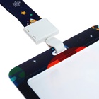 Бейдж горизонтальный Calligrata, «Космос», внешний размер 100×78 мм, внутренний размер 52×82 мм, на ленте-42 см, пластик - Фото 6