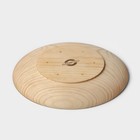 Тарелка деревянная Mаgistrо, 21 см, из цельного массива кедра - Фото 6