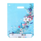 Пакет подарочный «Очаровательные цветы», полиэтиленовый с вырубной ручкой, 31×40 см, 60 мкм - Фото 3