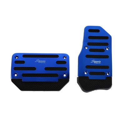 УЦЕНКА Накладки на педали Cartage, антискользящие, синий, набор 2 шт