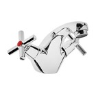 Смеситель для раковины ZEIN Z2736, кран-букса латунь 1/2", с подводкой, хром - Фото 4