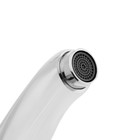 Смеситель для раковины ZEIN Z2736, кран-букса латунь 1/2", с подводкой, хром - Фото 6