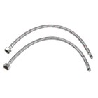 Смеситель для раковины ZEIN Z2736, кран-букса латунь 1/2", с подводкой, хром - Фото 8