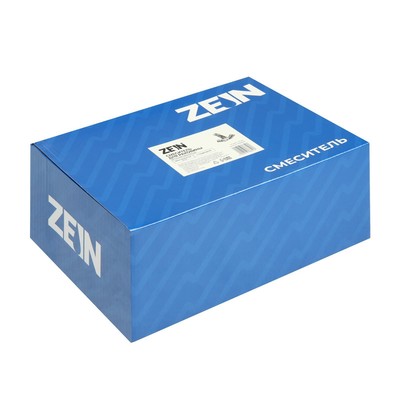 Смеситель для раковины ZEIN Z2736, кран-букса латунь 1/2", с подводкой, хром