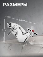 Смеситель для раковины ZEIN Z2736, кран-букса латунь 1/2", с подводкой, хром - фото 808636309