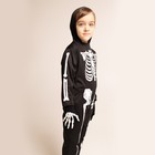 Карнавальный набор «Жуткий скелетик»: комбинезон, перчатки, грим, р. 104–116 см - Фото 8