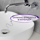 Донный клапан ZEIN B2, 1 1/4", большая кнопка, для раковины, хром - Фото 5