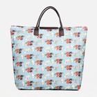 Сумка хозяйственная на молнии, складная, цвет серый - фото 22888227