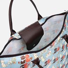 Сумка хозяйственная на молнии, складная, цвет серый - фото 22888228