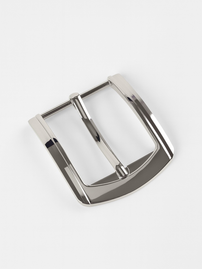 Пряжка для ремня, 6.3×5.5 см, 40 мм, цвет серебряный - Фото 1