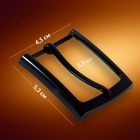 Пряжка для ремня, 5.3×4.5 см, 35 мм, цвет чёрный - Фото 2