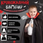 Карнавальный костюм «Кровожадный вампир»: плащ и зубы - Фото 1